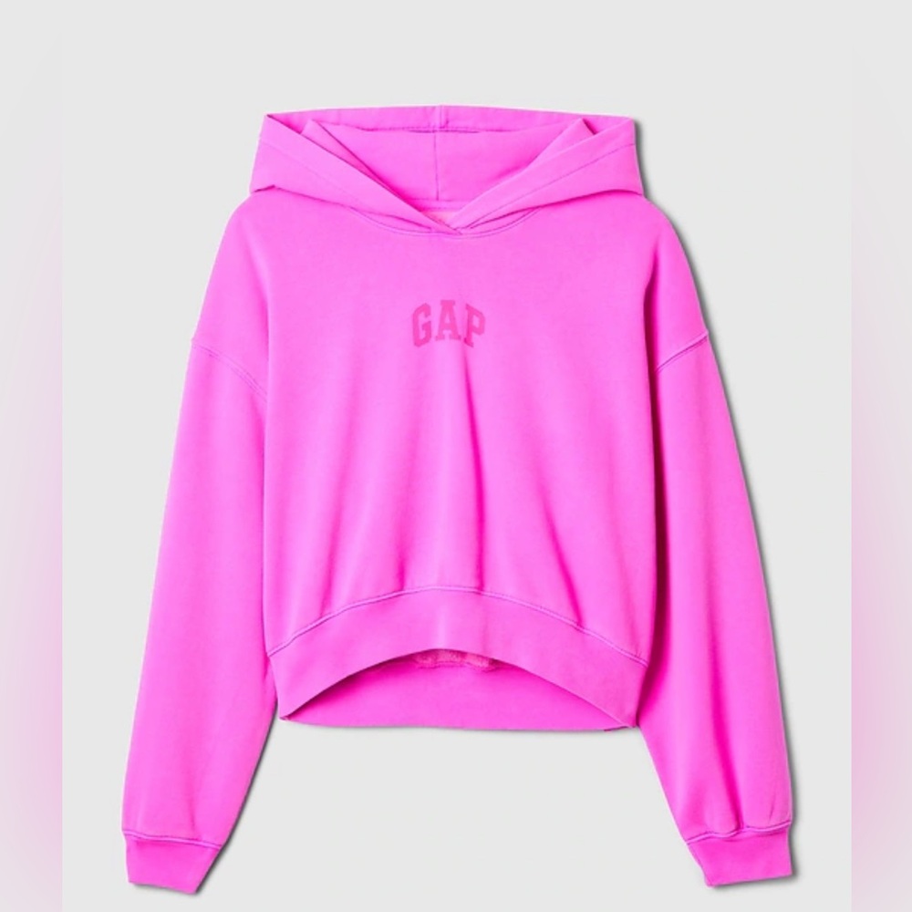 GAP Vintage Soft Cropped Logo Hoodie